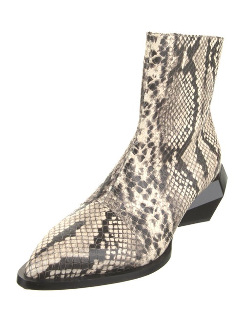 Balmain Snakeskin Animal Print Boots