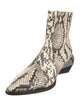 Balmain Snakeskin Animal Print Boots