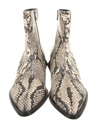 Balmain Snakeskin Animal Print Boots