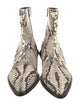 Balmain Snakeskin Animal Print Boots