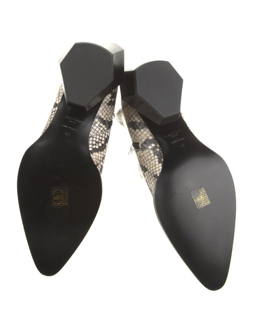 Balmain Snakeskin Animal Print Boots