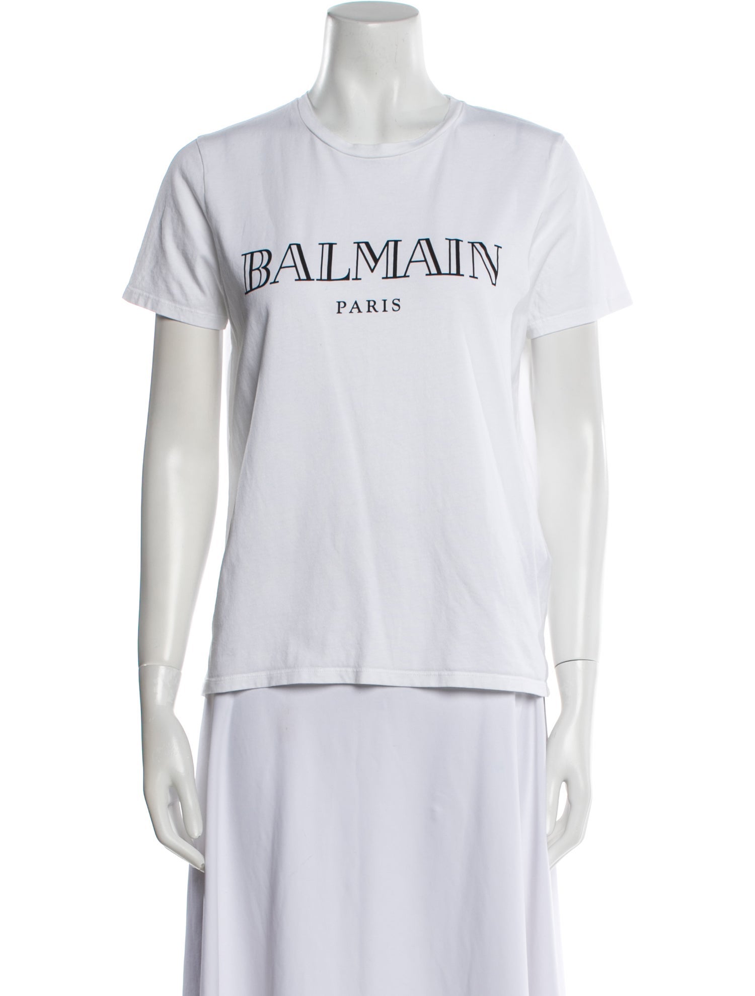 Balmain Graphic Print Crew Neck T-Shirt