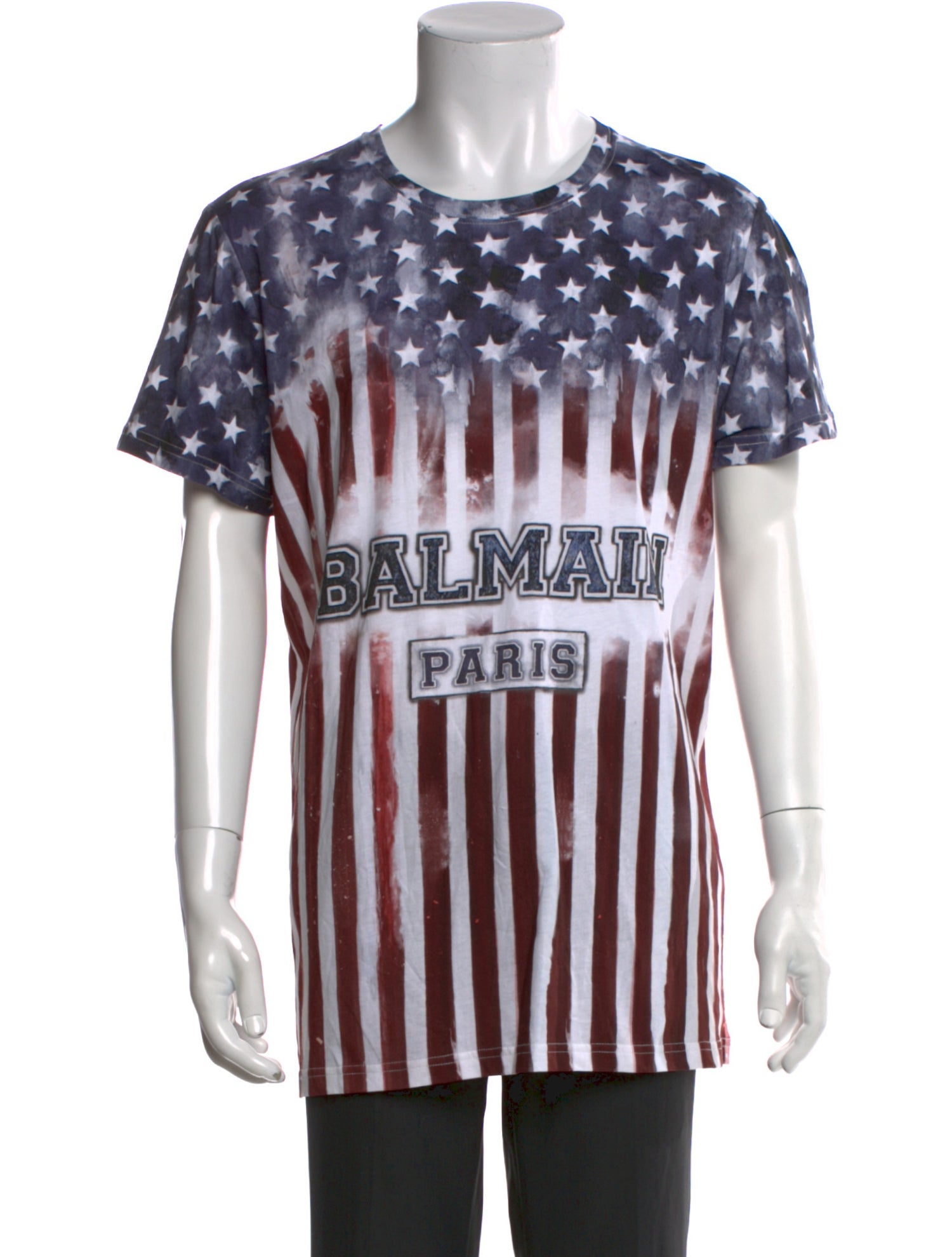 Balmain Graphic Print Crew Neck T-Shirt