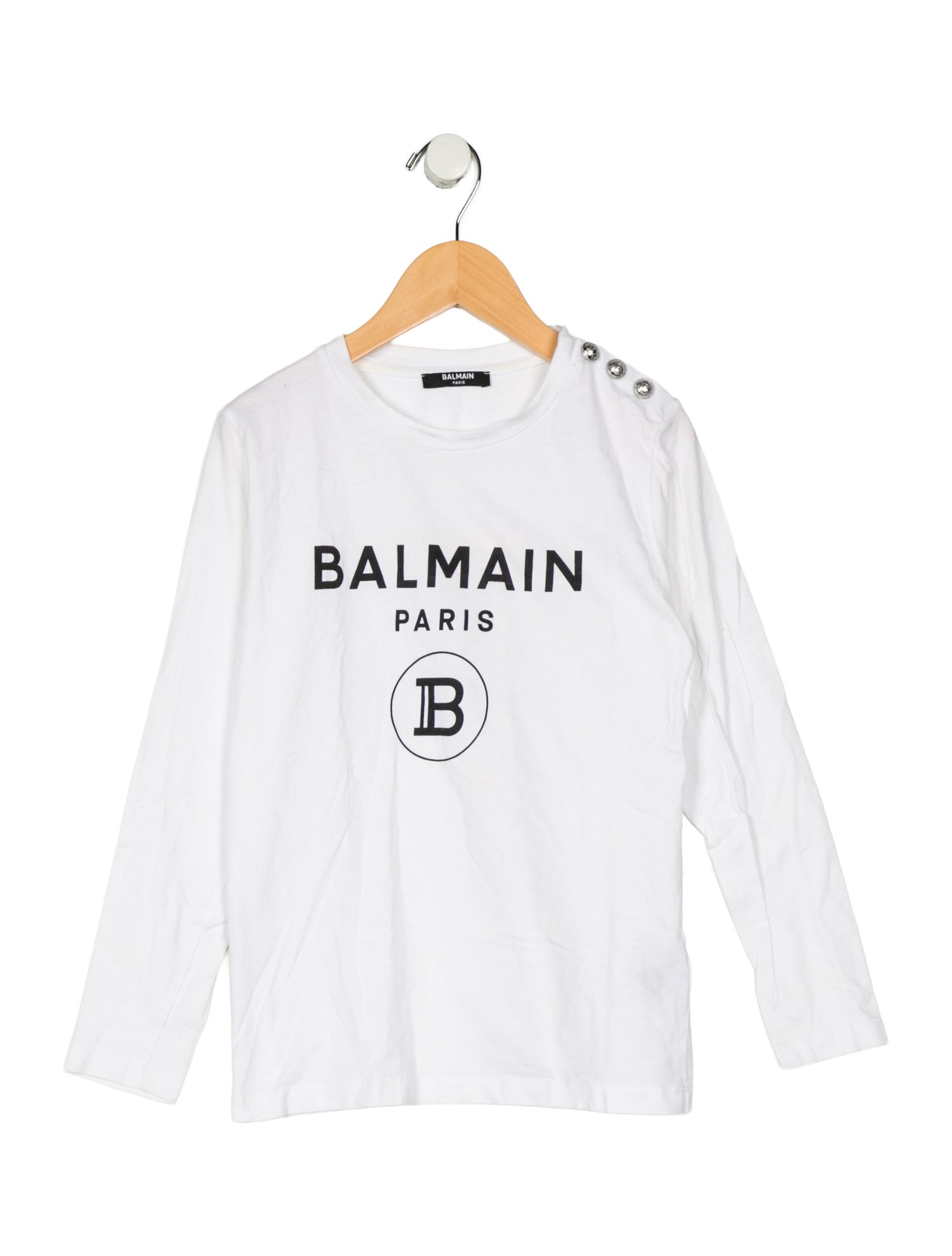 Balmain Graphic Long Sleeve T-Shirt