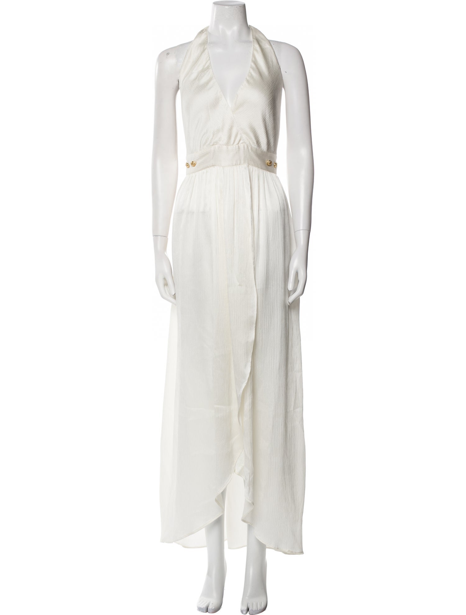 Balmain Silk Long Dress