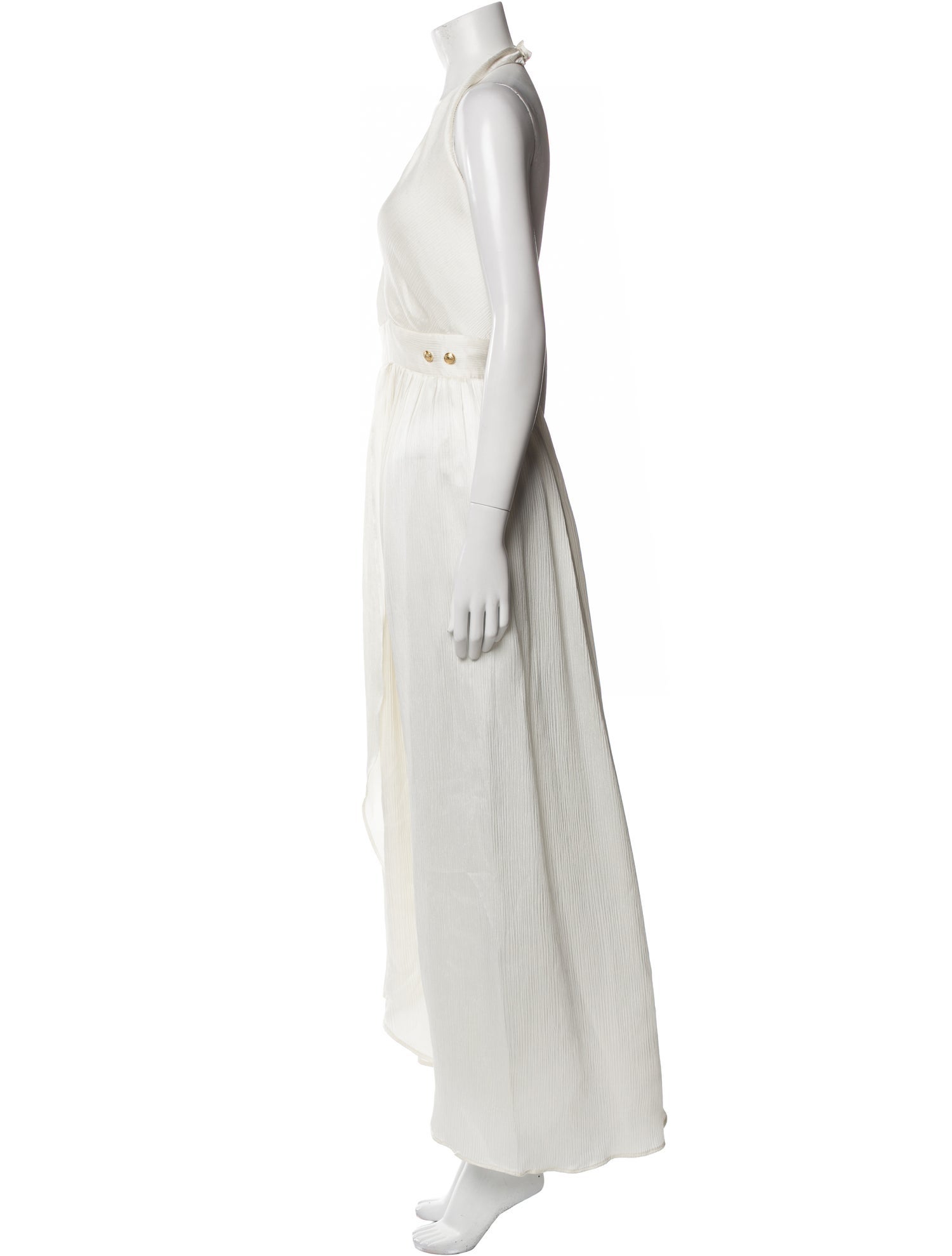 Balmain Silk Long Dress