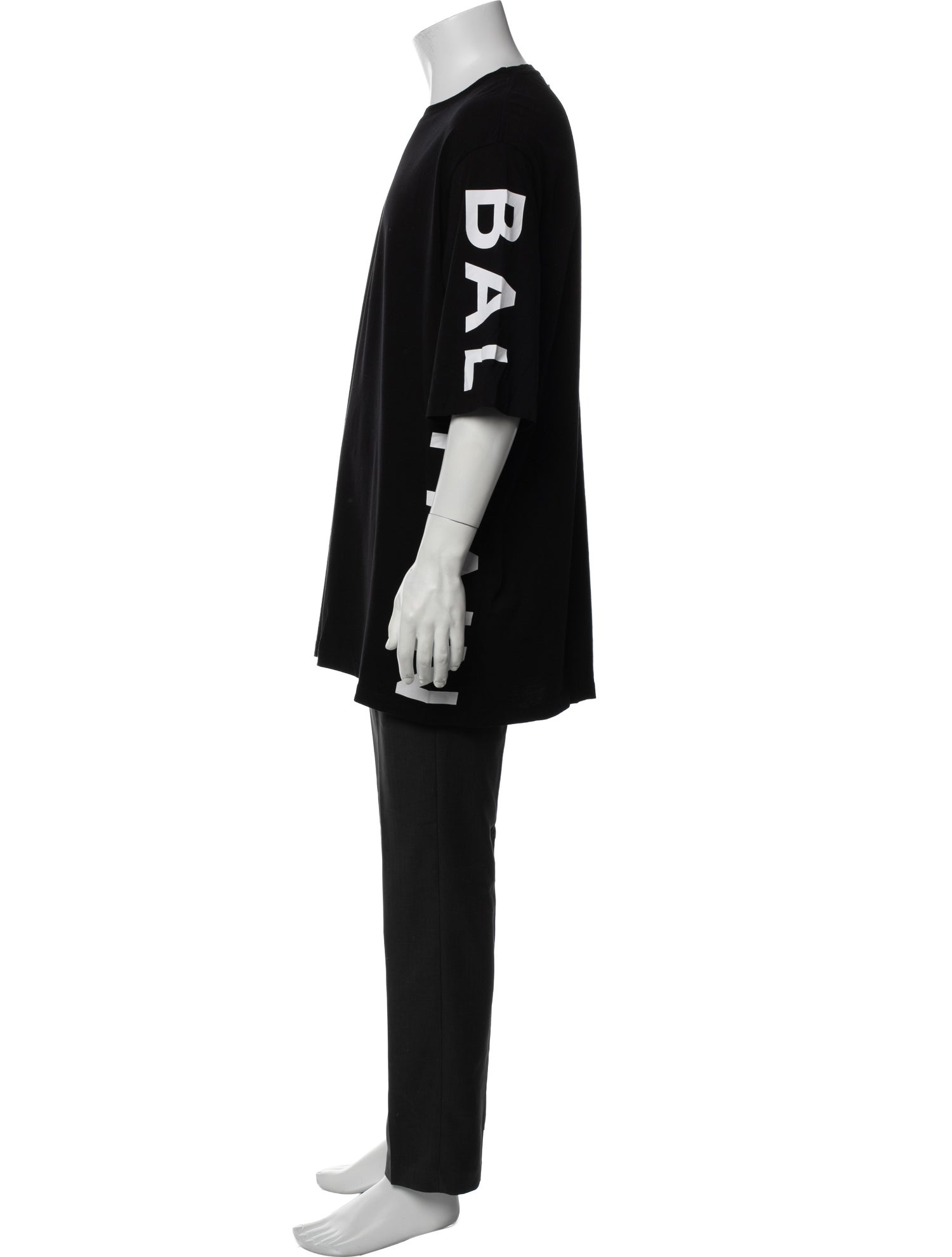 Balmain Graphic Print Scoop Neck T-Shirt
