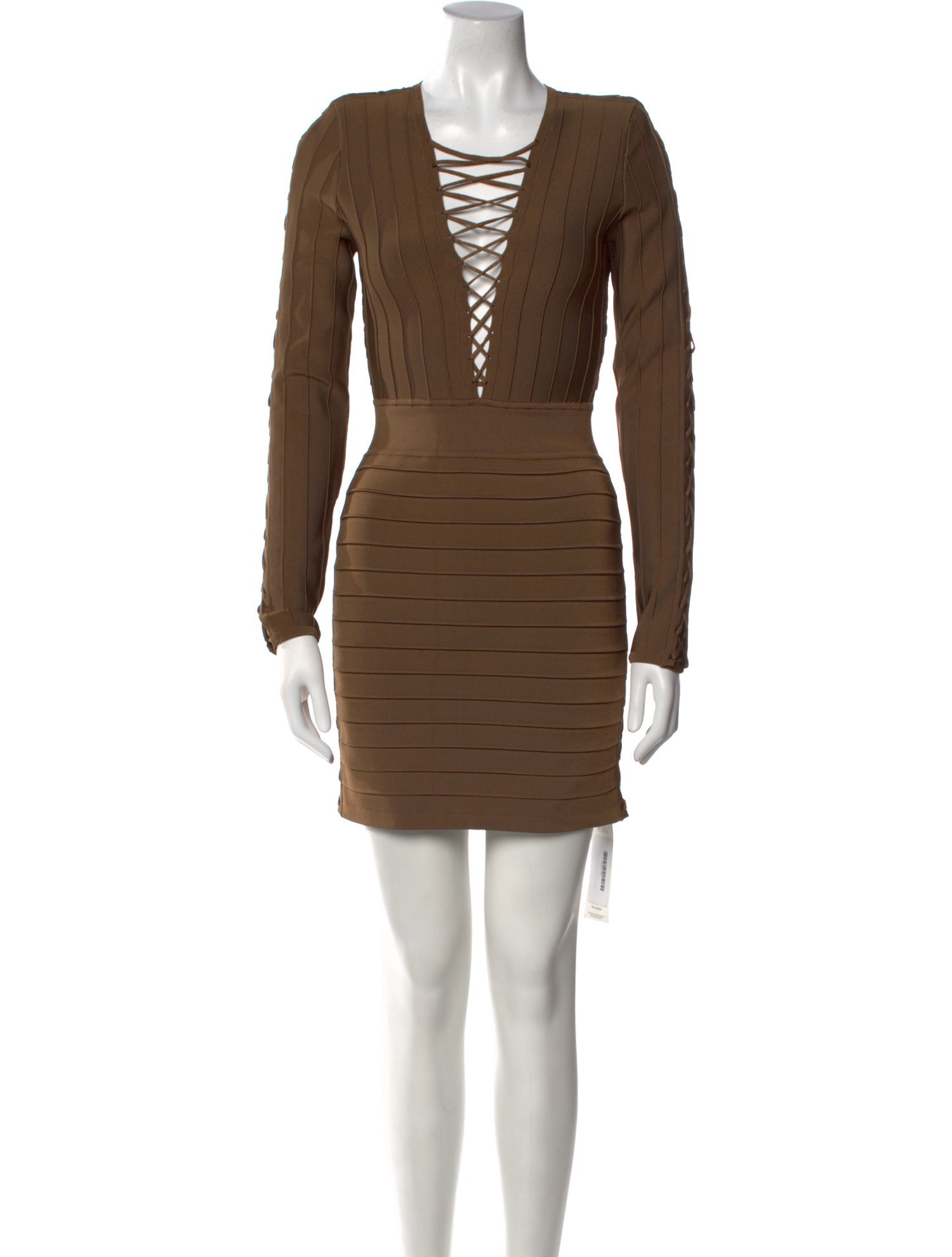 Balmain V-Neck Mini Dress