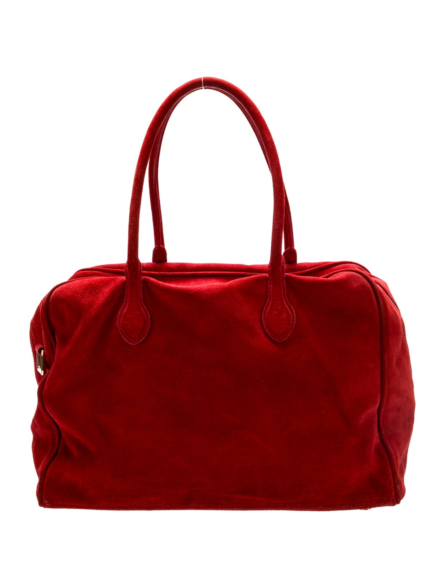 Balmain Suede Top Handle Bag