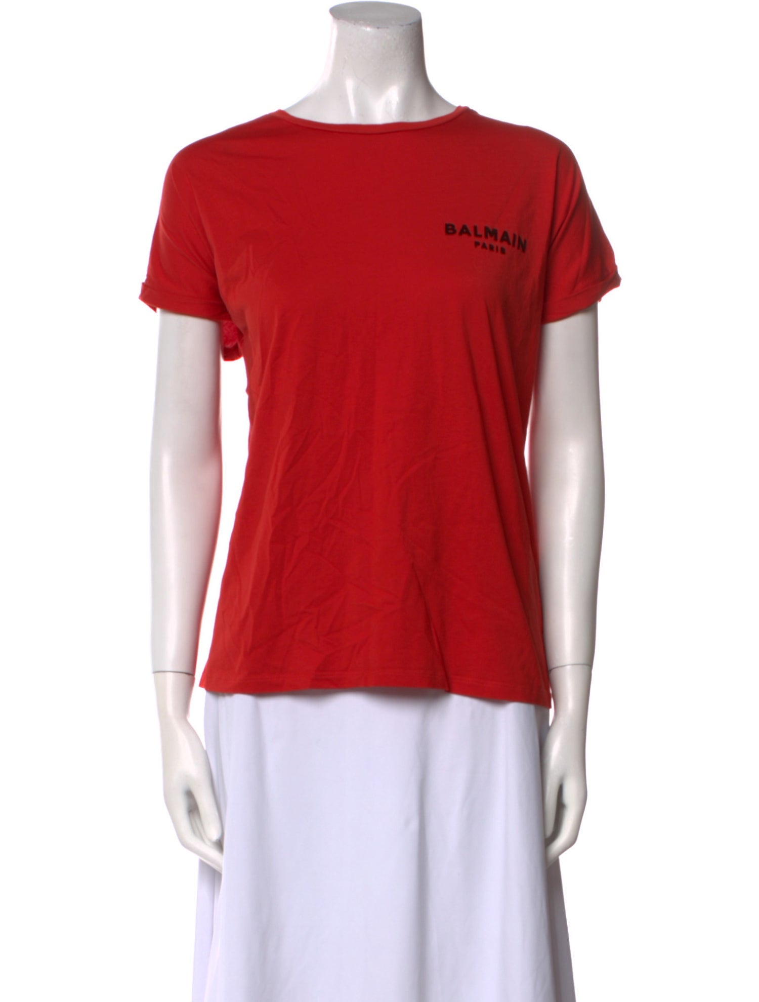 Balmain Graphic Print Crew Neck T-Shirt