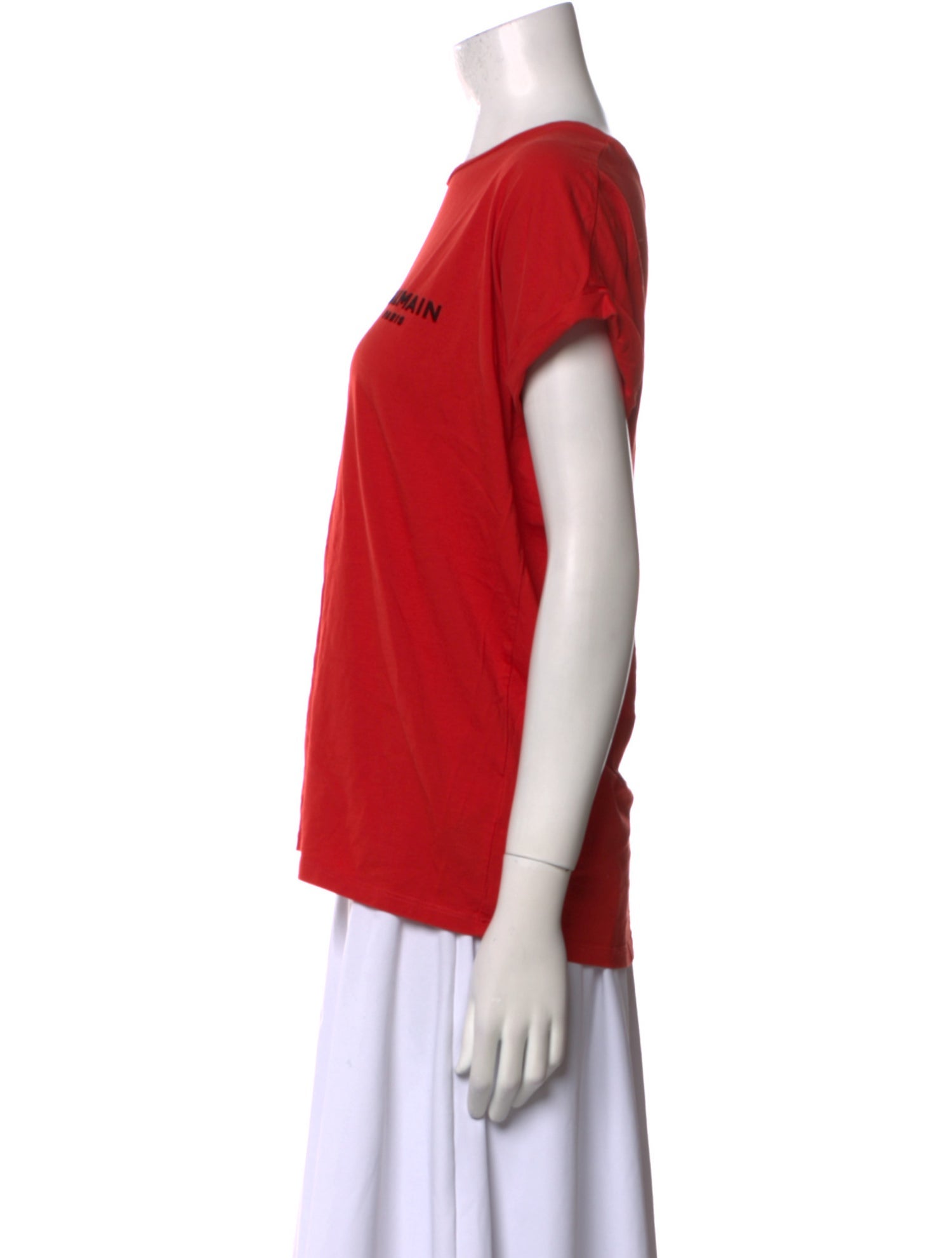 Balmain Graphic Print Crew Neck T-Shirt