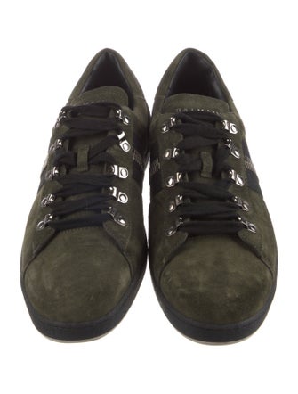 Balmain Suede Printed Sneakers