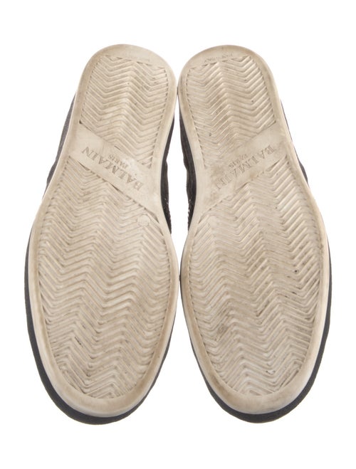 Balmain Suede Printed Sneakers