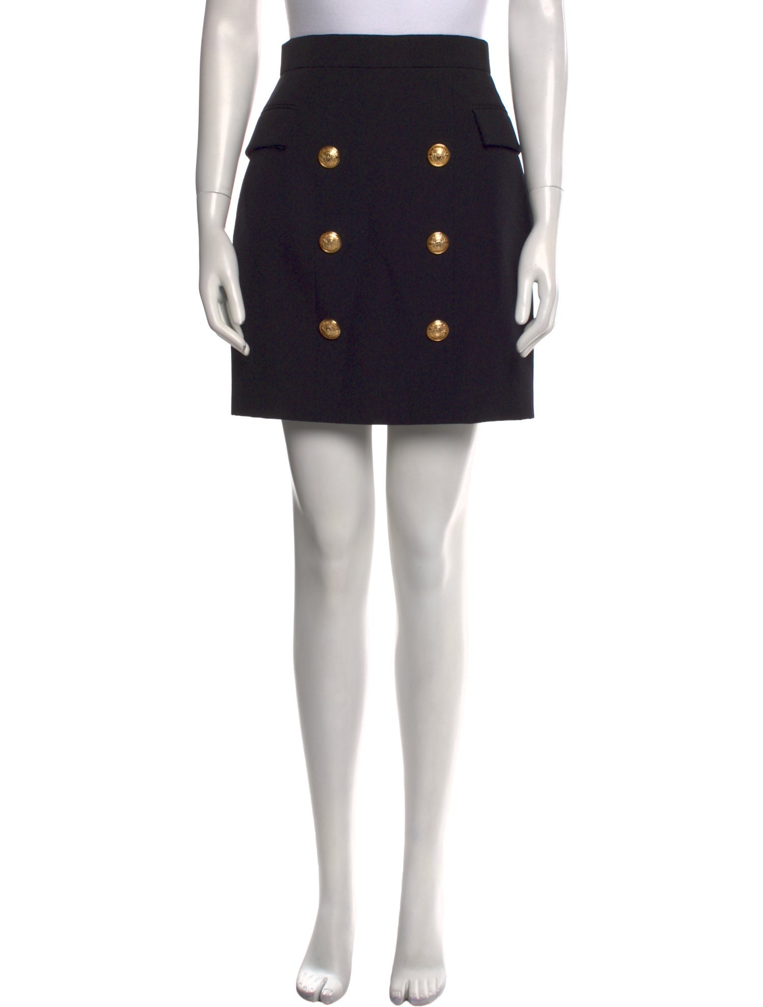 Balmain Wool Mini Skirt