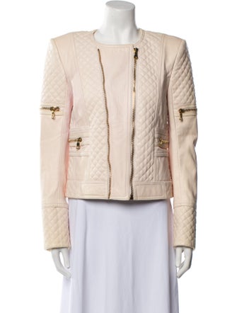 Balmain Leather Biker Jacket