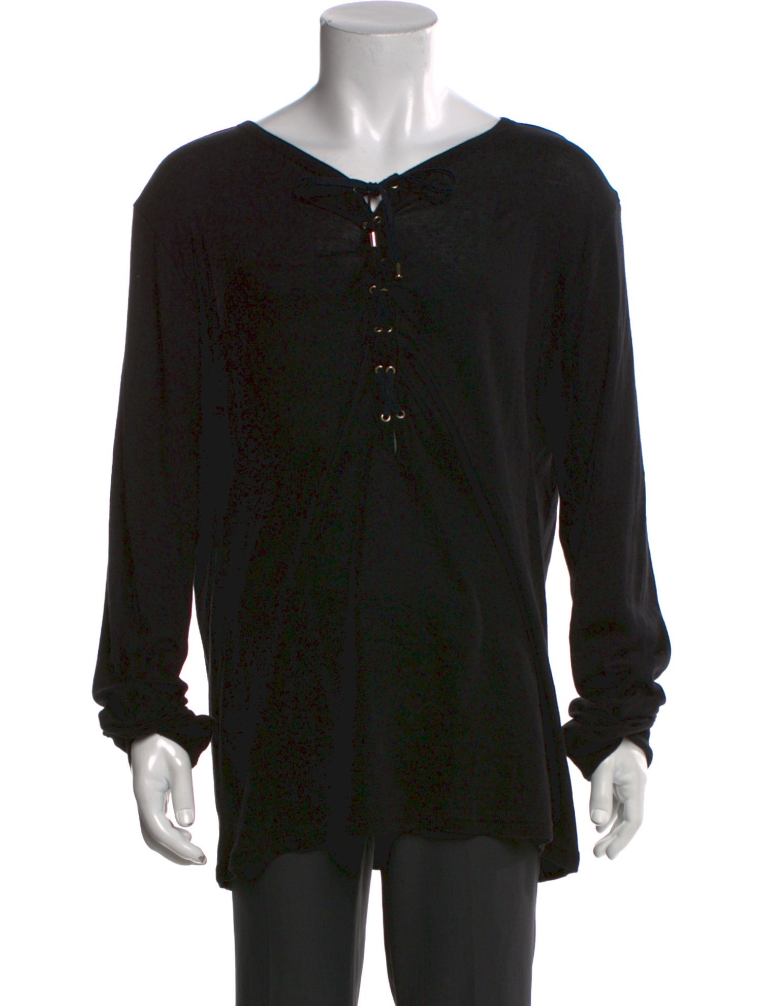 Balmain Crew Neck Long Sleeve Henley
