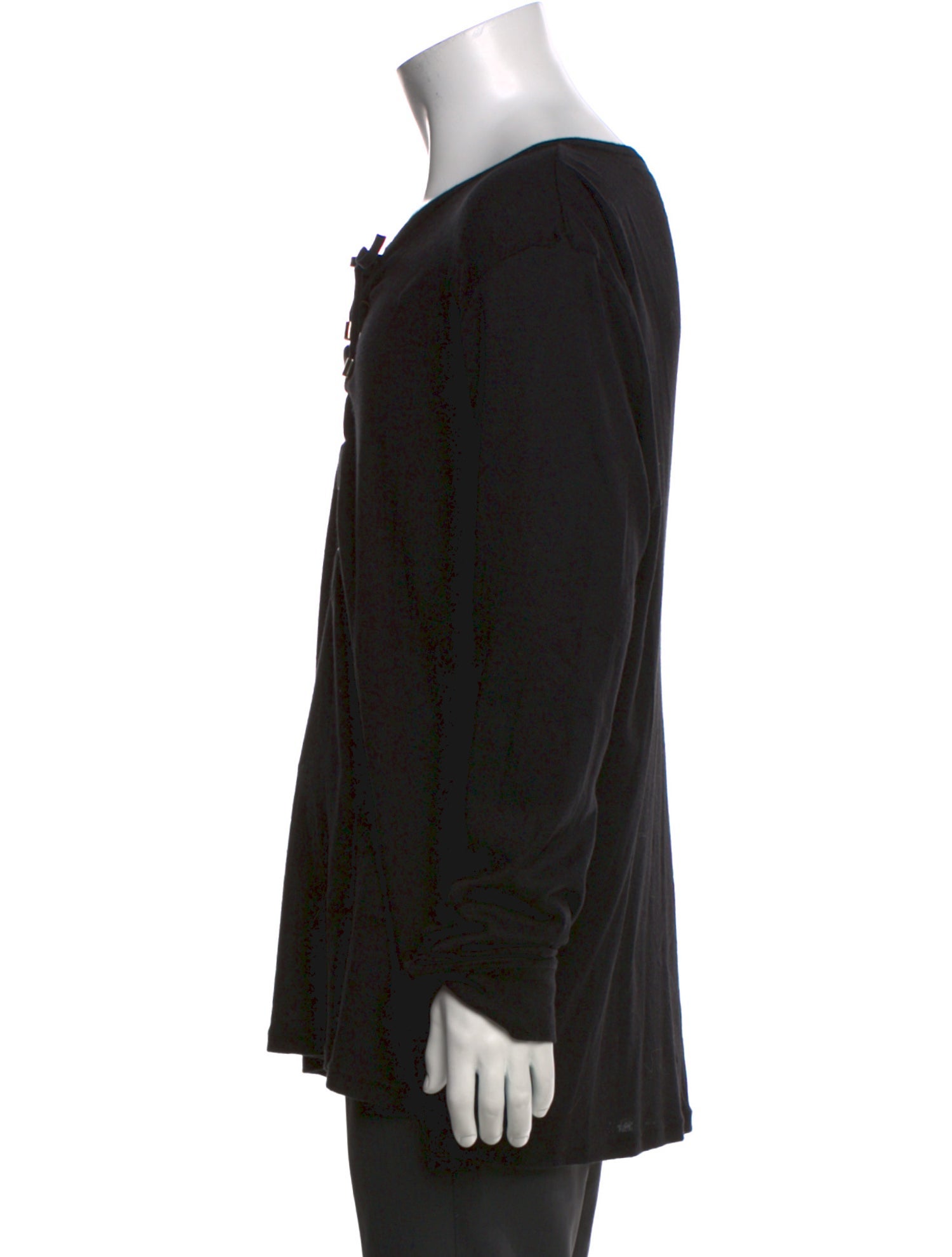 Balmain Crew Neck Long Sleeve Henley