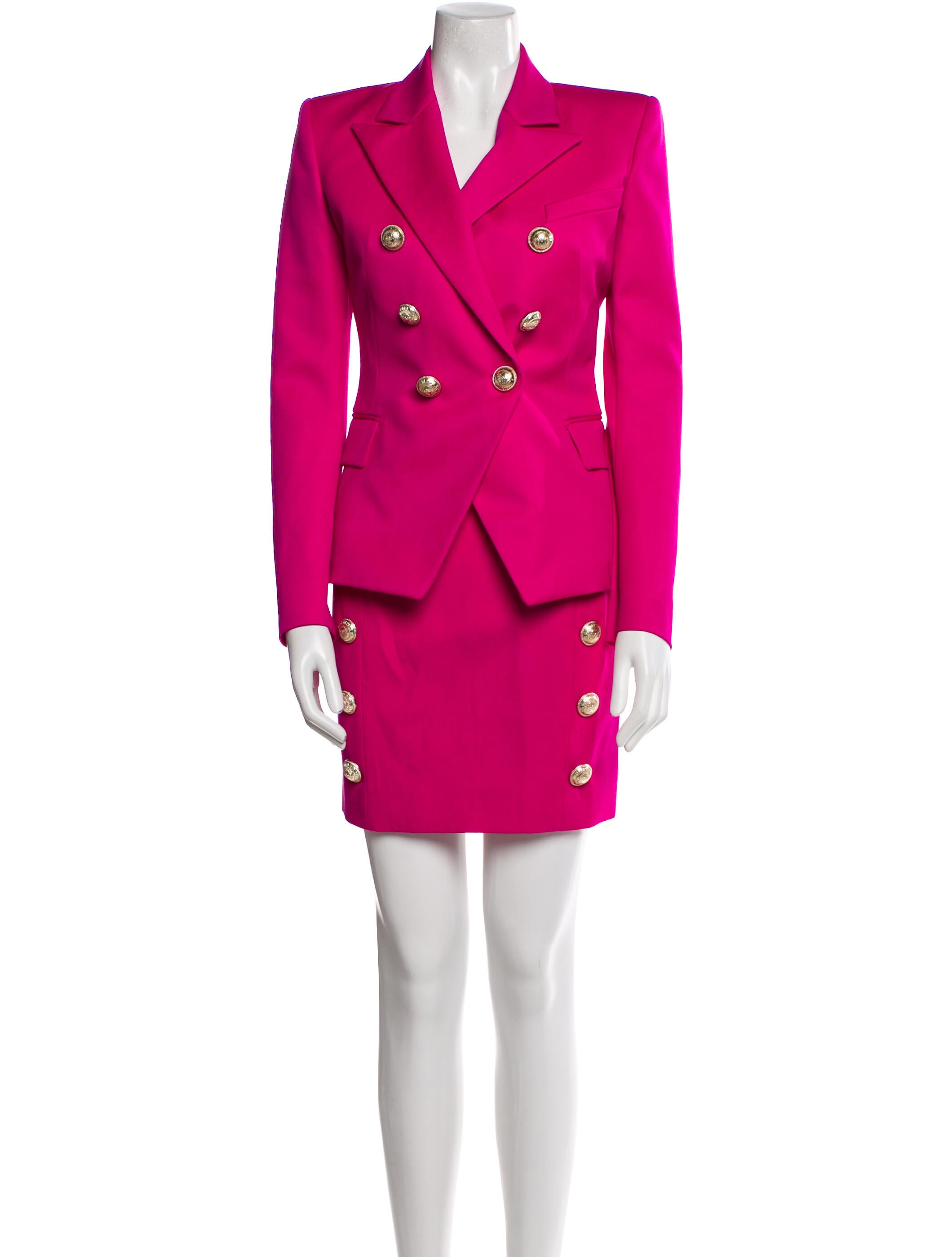 Balmain Wool Skirt Suit