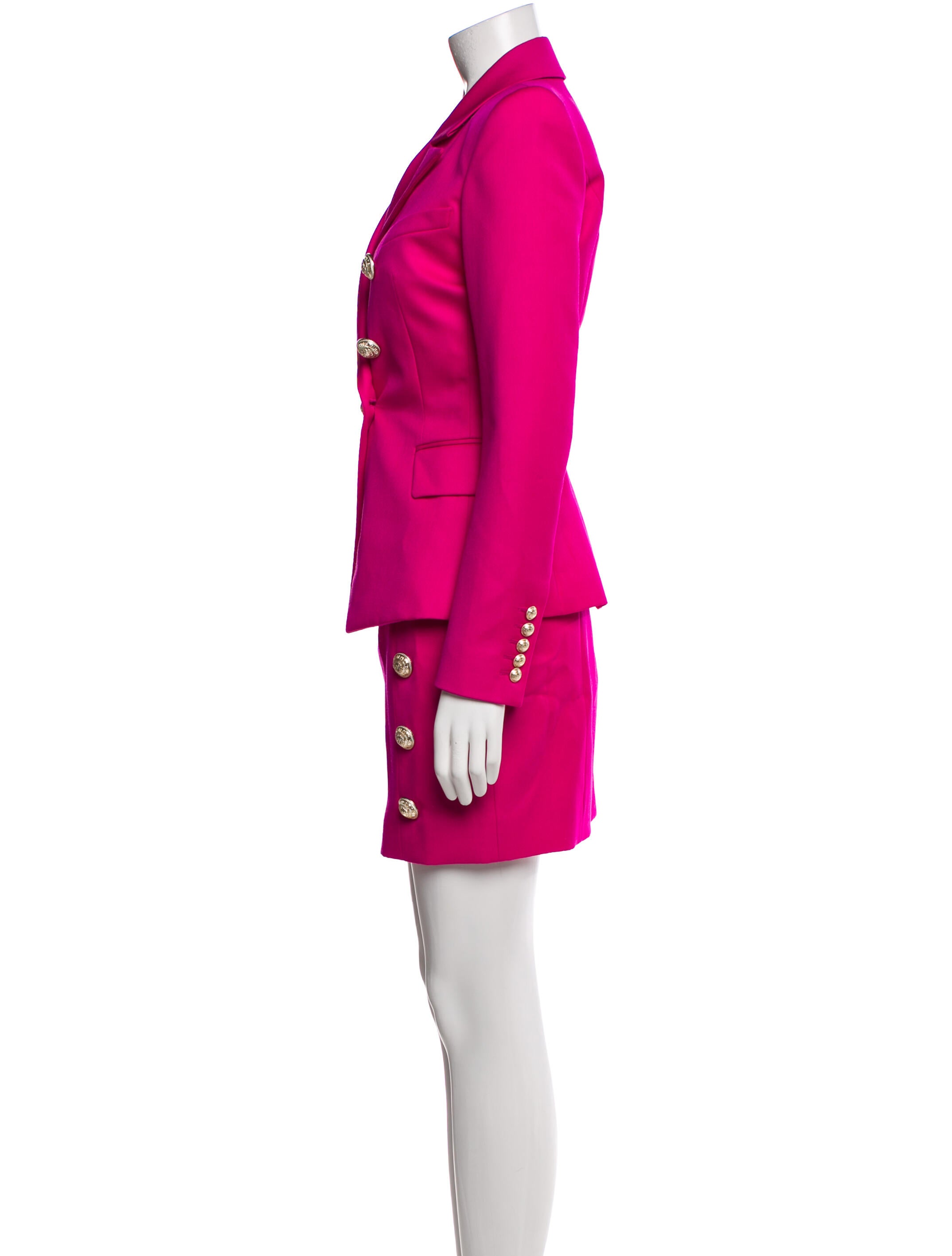 Balmain Wool Skirt Suit