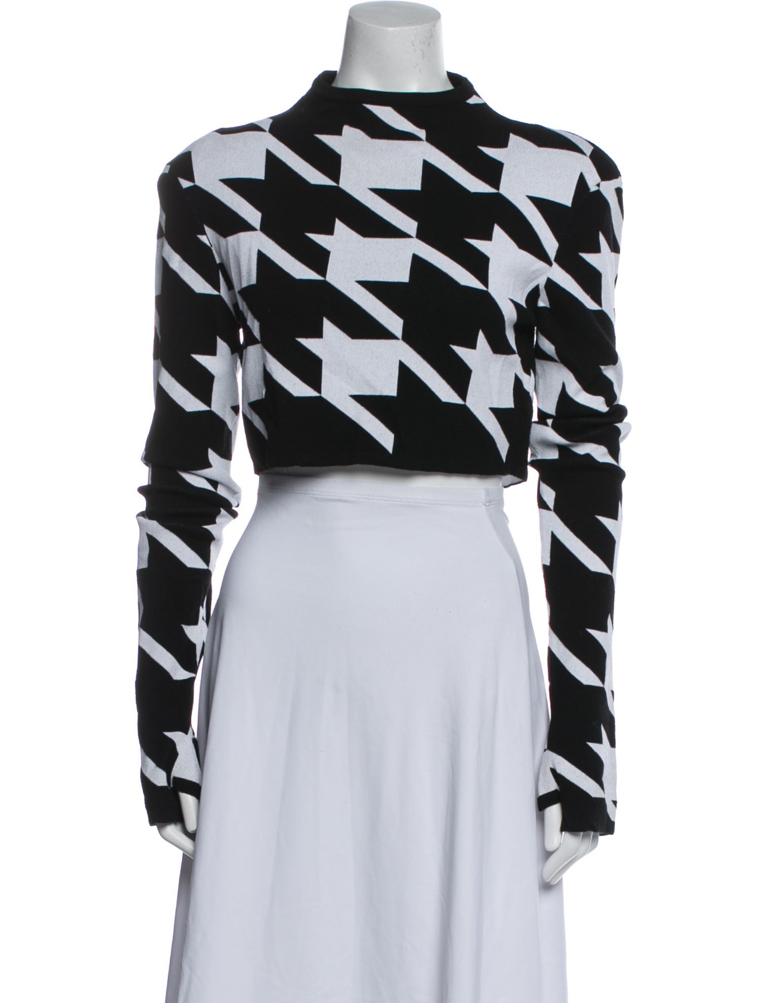 Balmain Printed Mock Neck Sweater