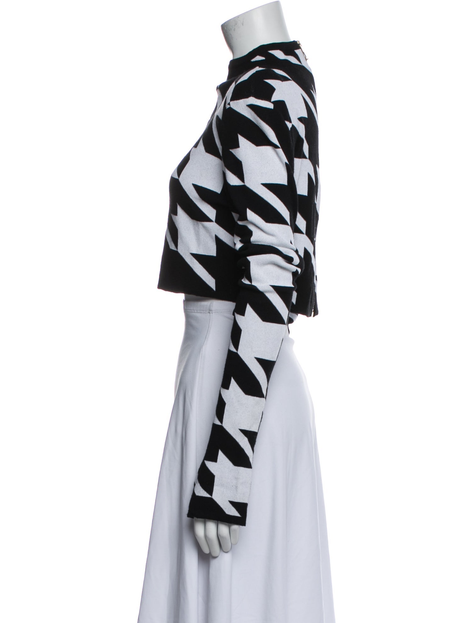 Balmain Printed Mock Neck Sweater