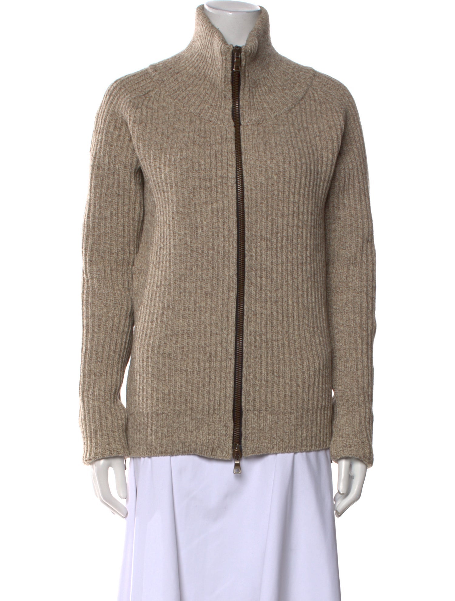 Balmain Merino Wool Mock Neck Sweater