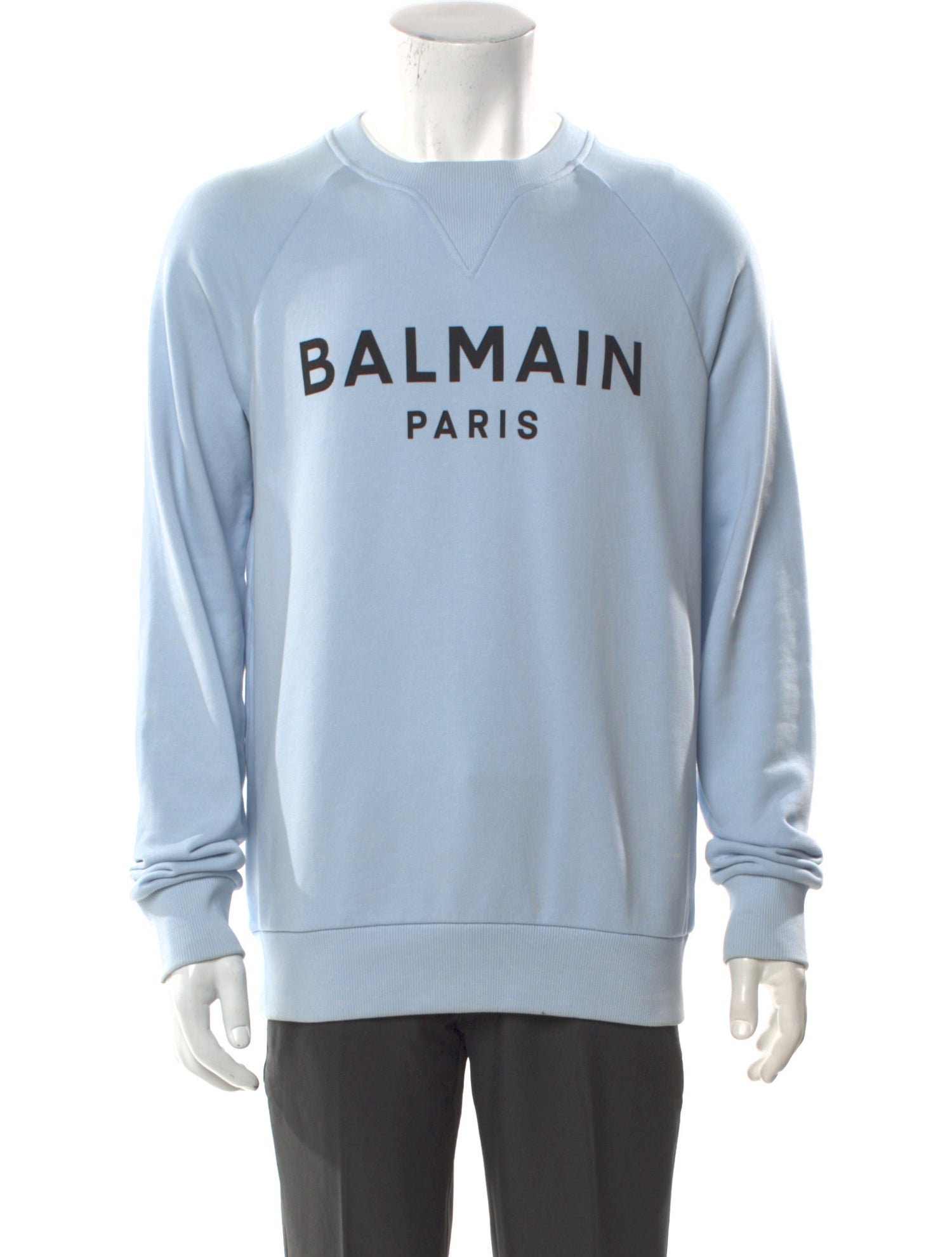 Balmain Graphic Print Crew Neck Sweatshirt
