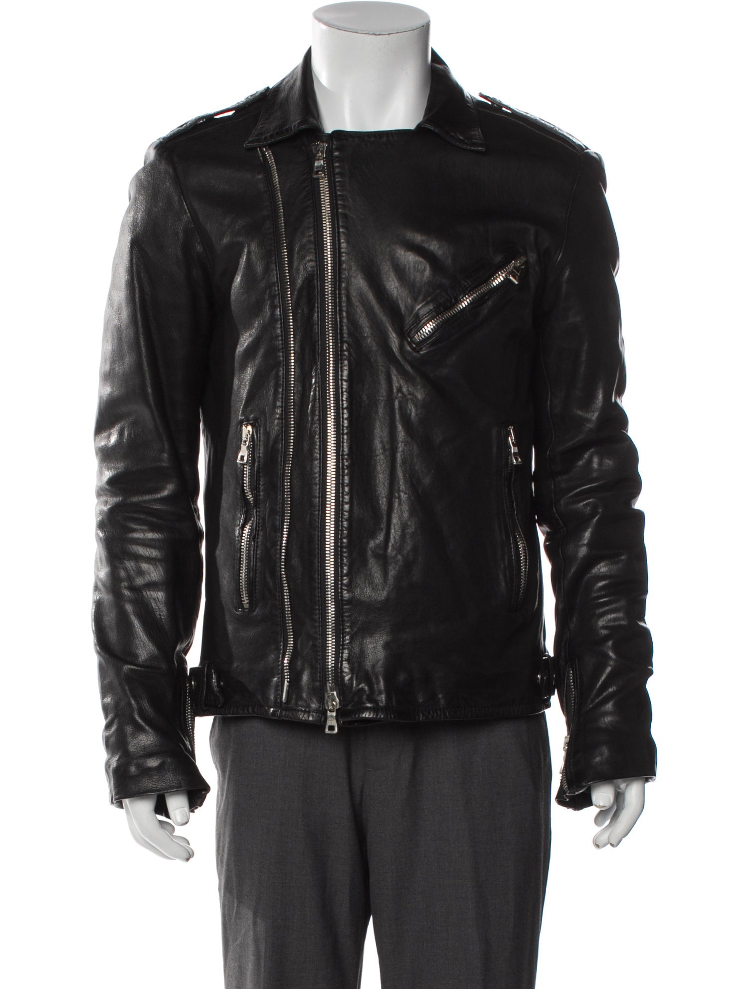 Balmain Leather Moto Jacket