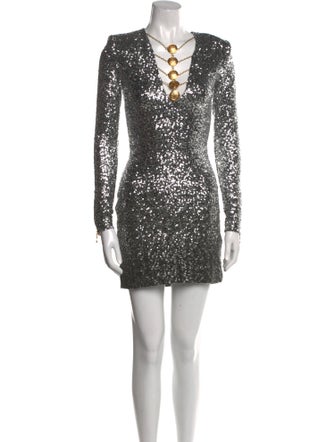 Balmain Sequin Mini Dress