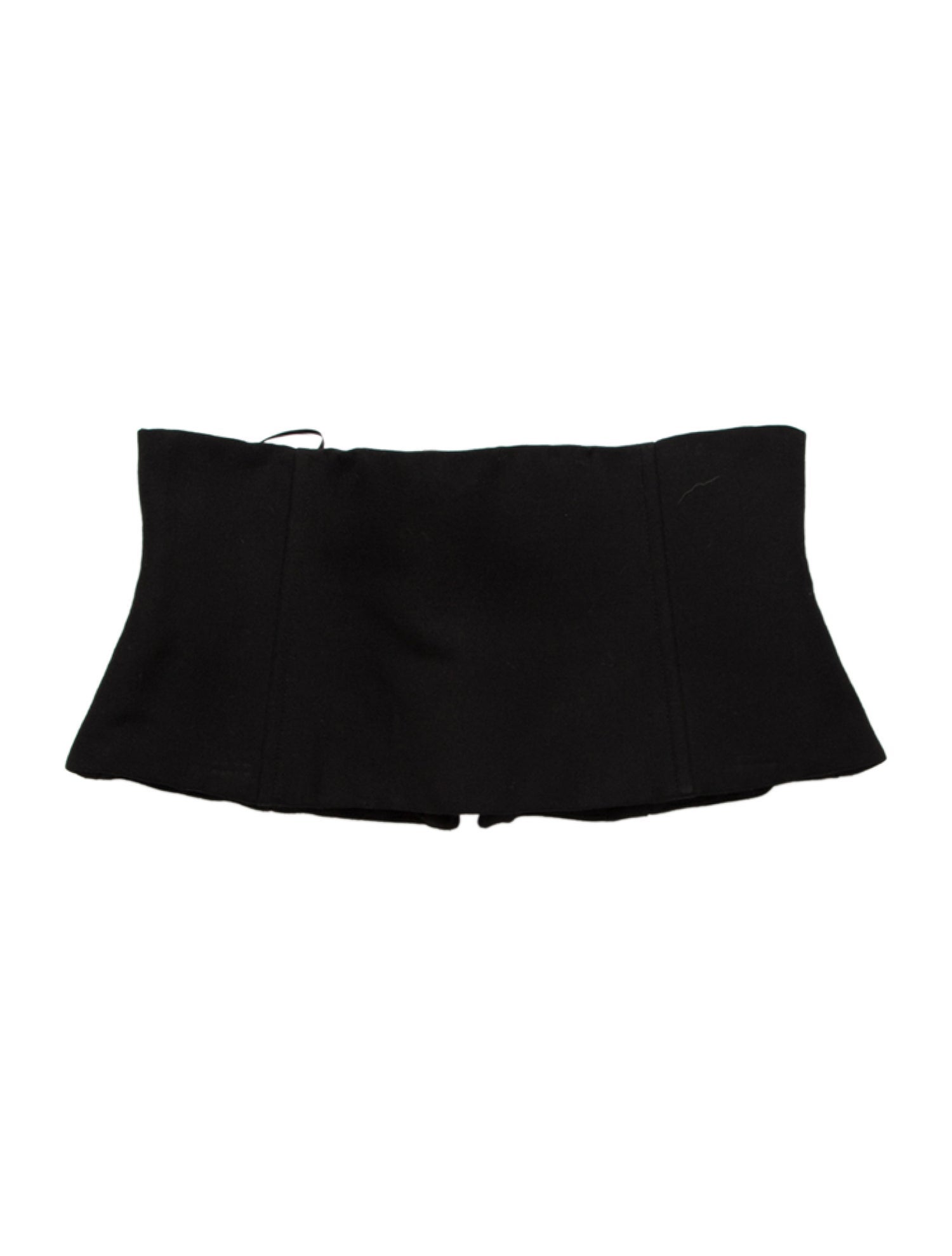 Balmain Wool Strapless Crop Top