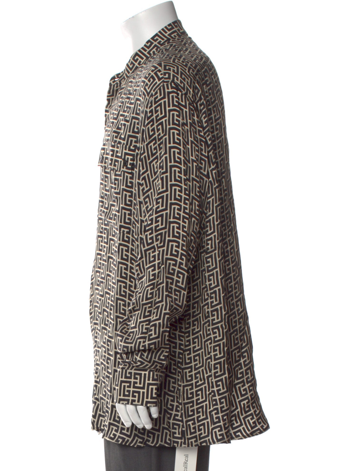 Balmain Printed Long Sleeve Shirt