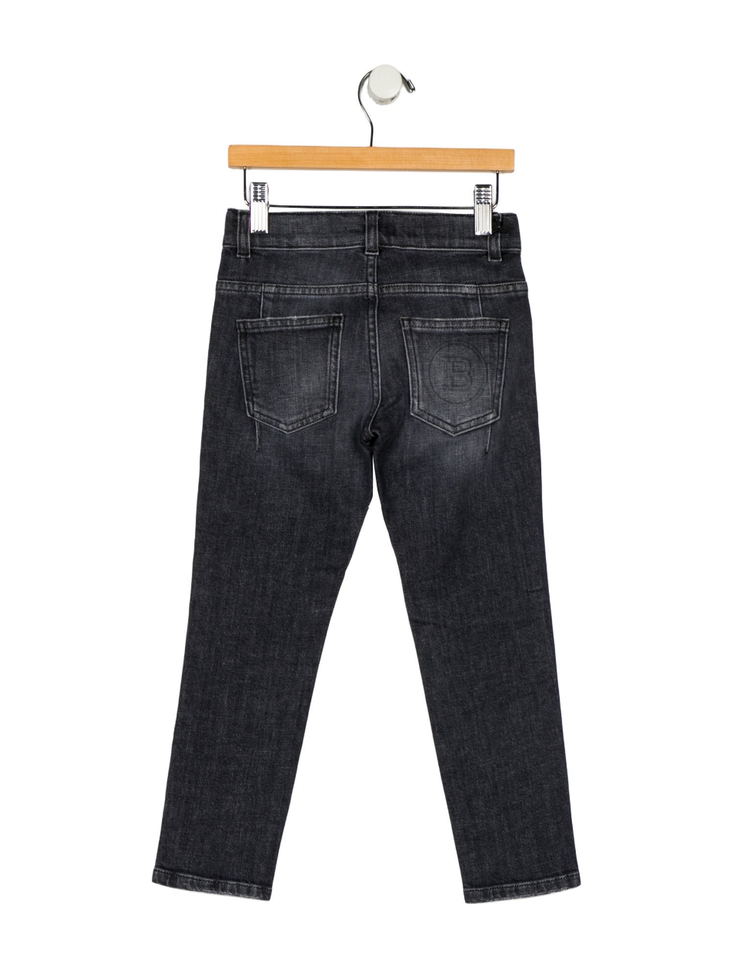 Balmain toddler boys' grey denim jeans w/Tags