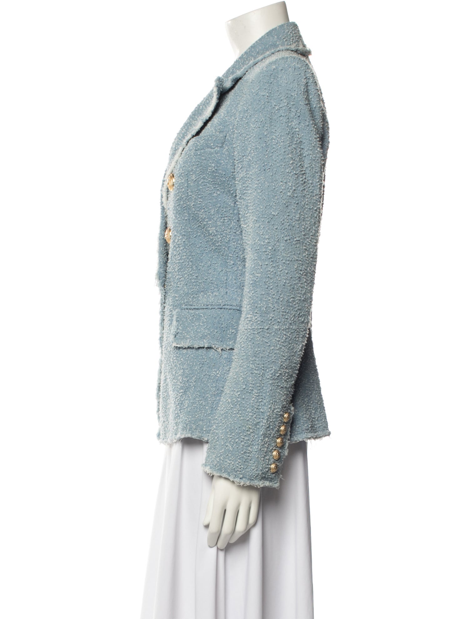 Balmain Tweed Pattern Blazer