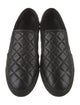 Balmain Quilted Pattern Leather Loafers