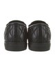 Balmain Quilted Pattern Leather Loafers