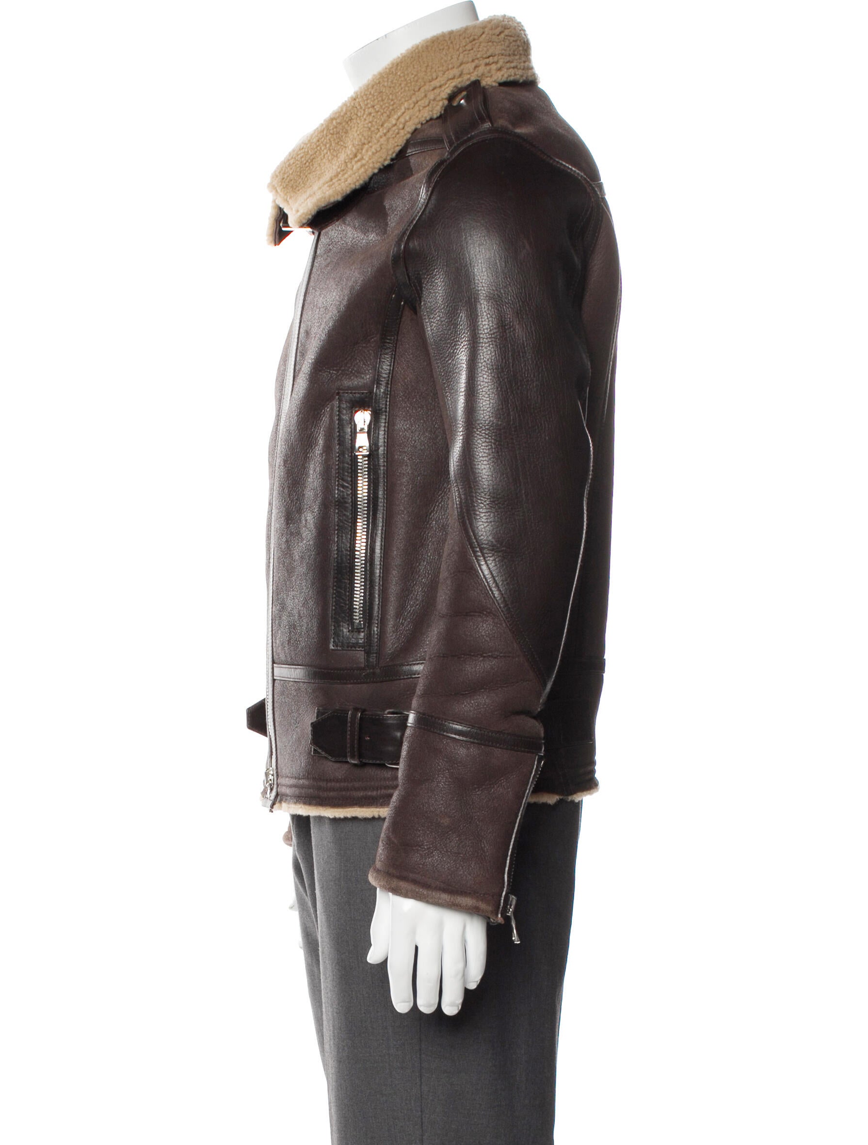 Balmain Colorblock Pattern Moto Jacket