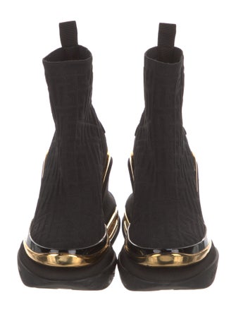 Balmain Patterned Sock Boots