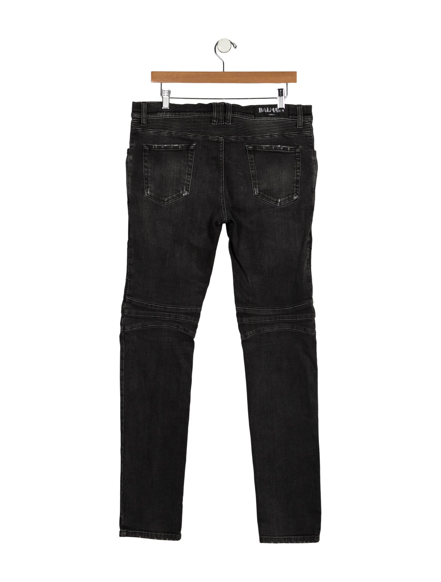 Balmain Mid-Rise Straight Leg Jeans