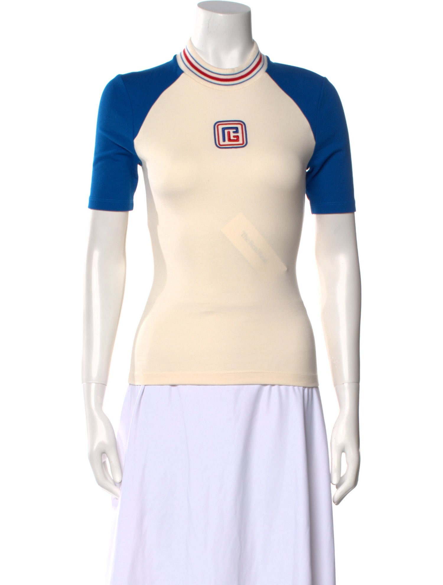 Balmain Graphic Print Crew Neck T-Shirt w/ Tags