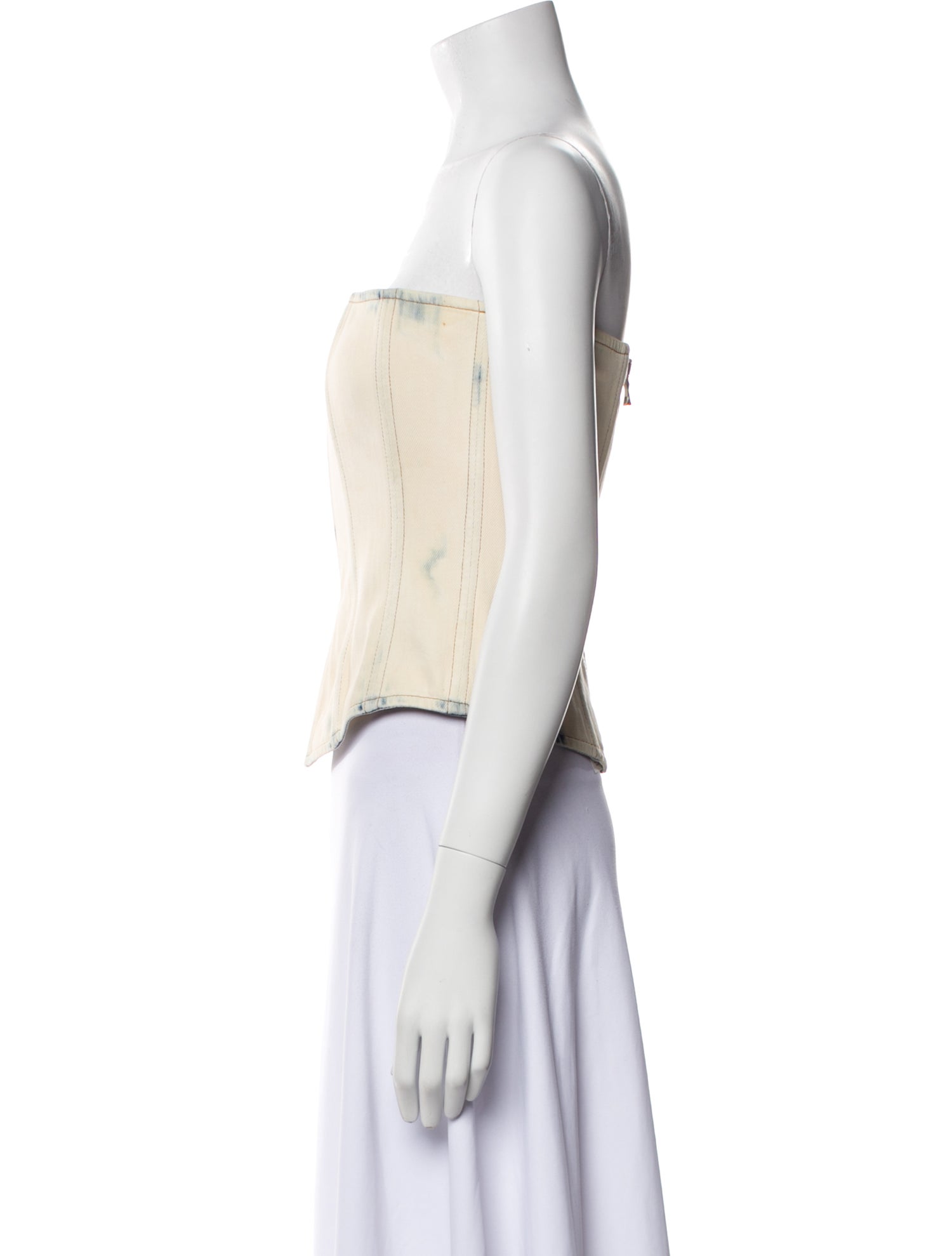 Balmain Strapless Crop Top