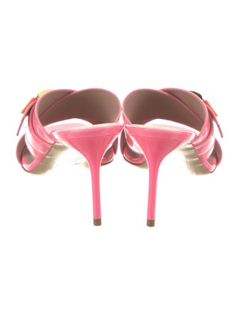 Balmain Patent Leather Slides