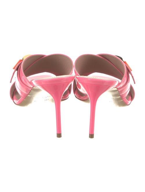 Balmain Patent Leather Slides