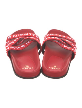 Balmain Rubber Printed Slides