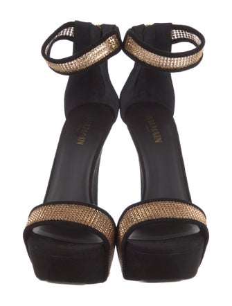 Balmain Suede Sandals