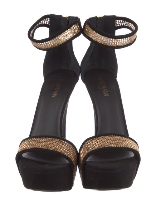Balmain Suede Sandals