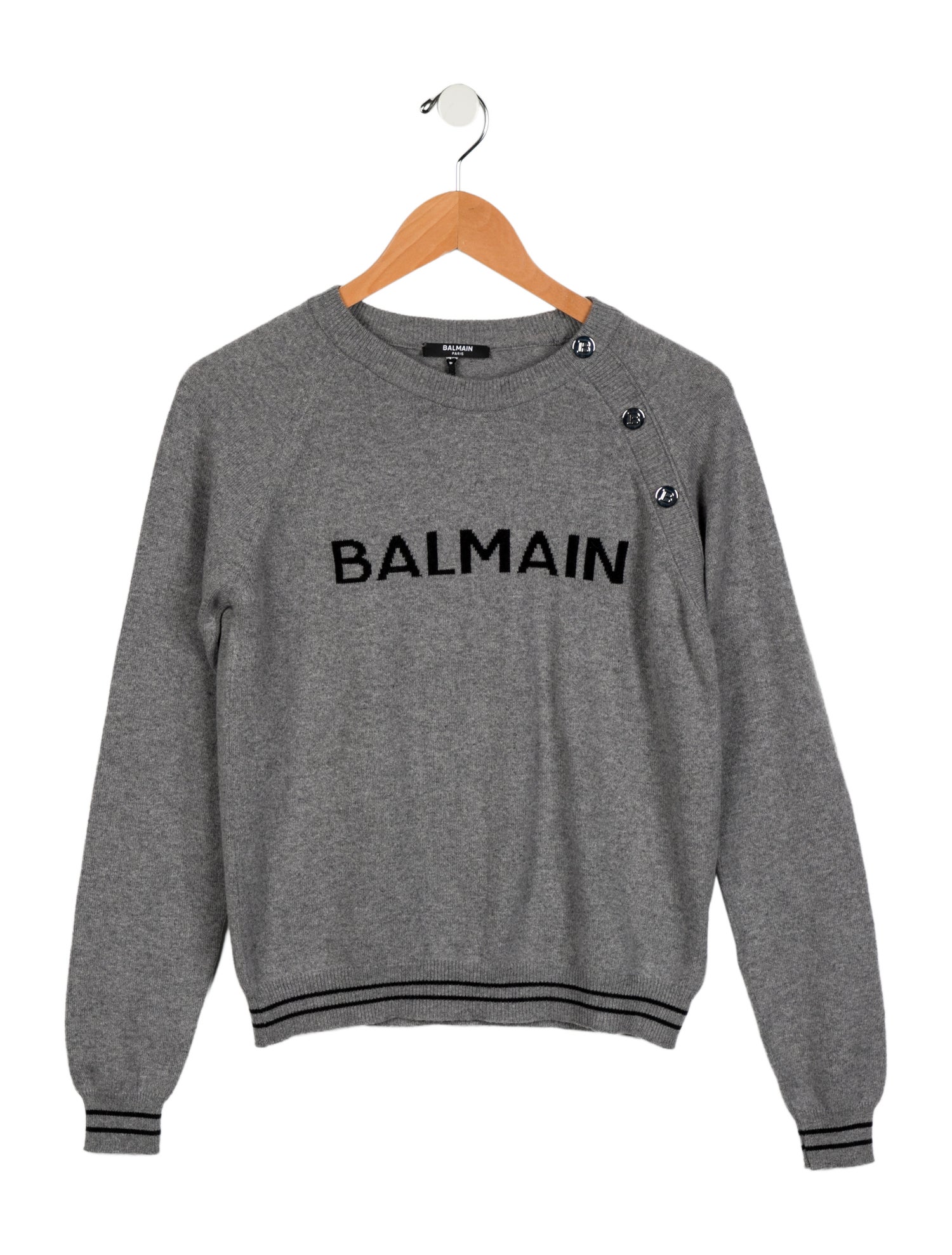 Balmain Girls' Wool Logo Sweater w/ Tags