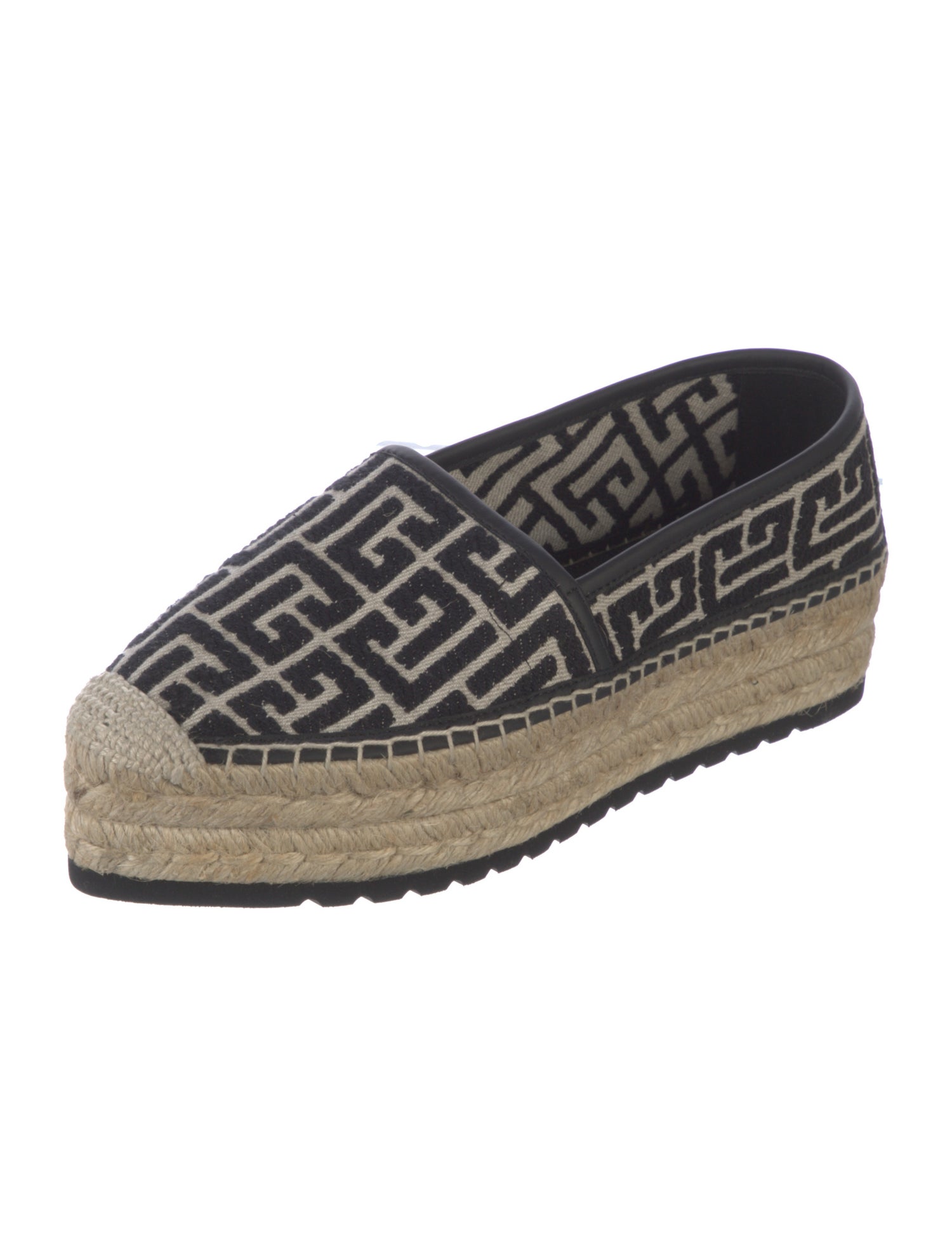Balmain Canvas Printed Espadrilles