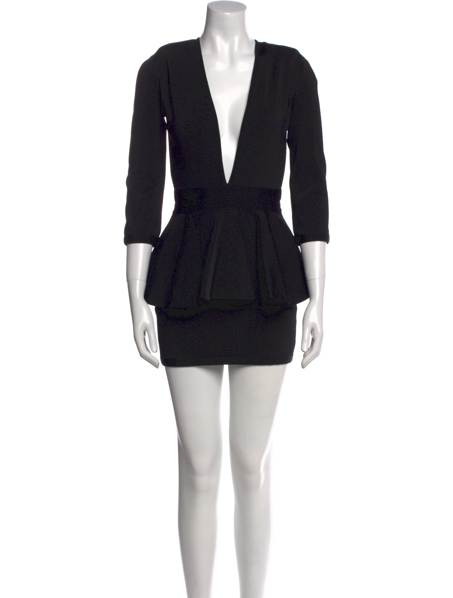 Balmain V-Neck Mini Dress