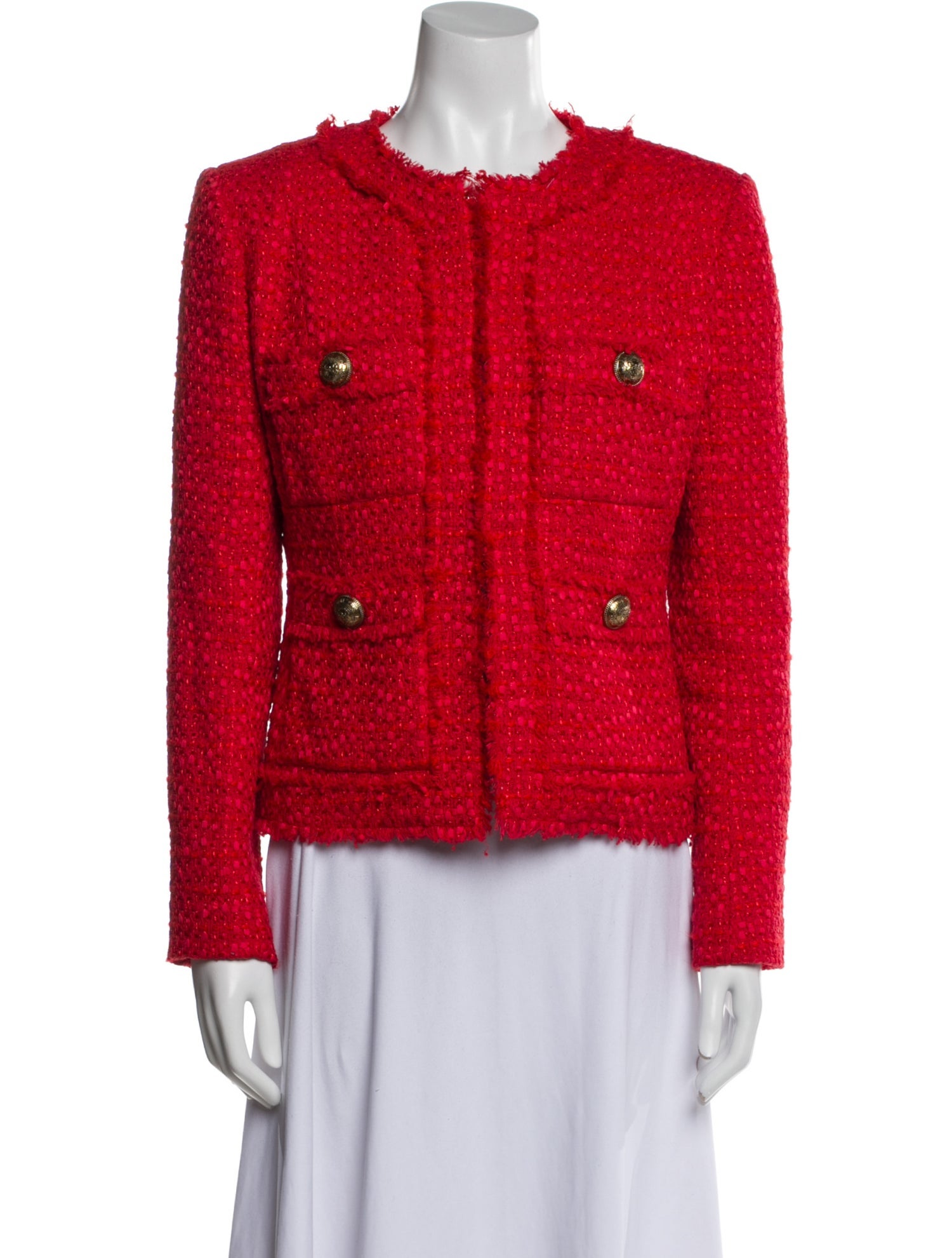 Balmain Tweed Pattern Evening Jacket w/ Tags