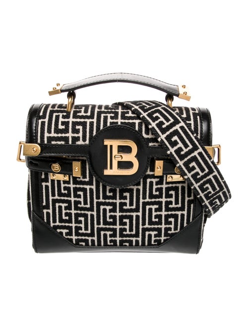 Balmain Canvas Top Handle Bag